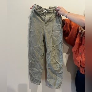 Zara Olive Green Jeans